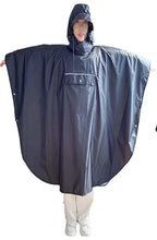 Custom Designed Waterproof Breathable Polyester Rain Cape  Hood Motorcycle Raincoat Folded In's Own Pocket