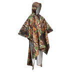 Light and Easy Outdoor Three-in-One One-Piece Raincoat Waterproof Walking and Riding Raincoat With Windproof Feature