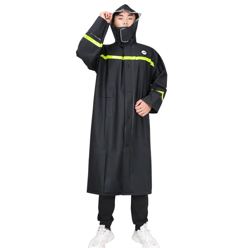 Custom Factory Price Oxford Cloth Waterproof Rain Coat With Reflective Stripes Highly Waterproof Rain Jacket Raincoat for Adults Main image