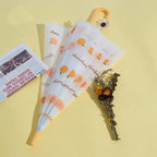 Small Customized Logo Automatic Folding Umbrella With Long Handle Transparent Straight Rod Fresh Color-for Cars