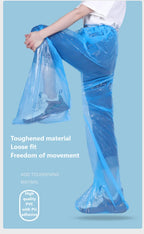 Amusement Park Outdoor Travel Portable Foot Bag Thickened Wear Resistant Sealing Foot Long Rainpants