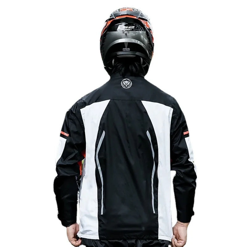 Motorcycle Raincoat Pants Storm-Proof Reflective Quick-Drying Windproof Nylon Custom Raincoat Rainsuit