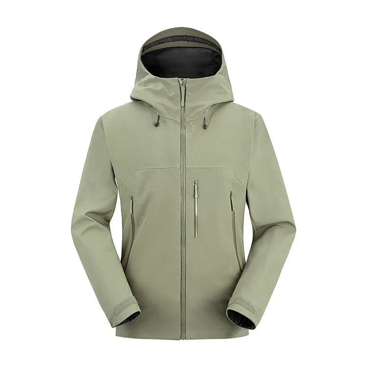 Customized Men's Polyester Waterproof Jacket for Hiking and Travel for Adults