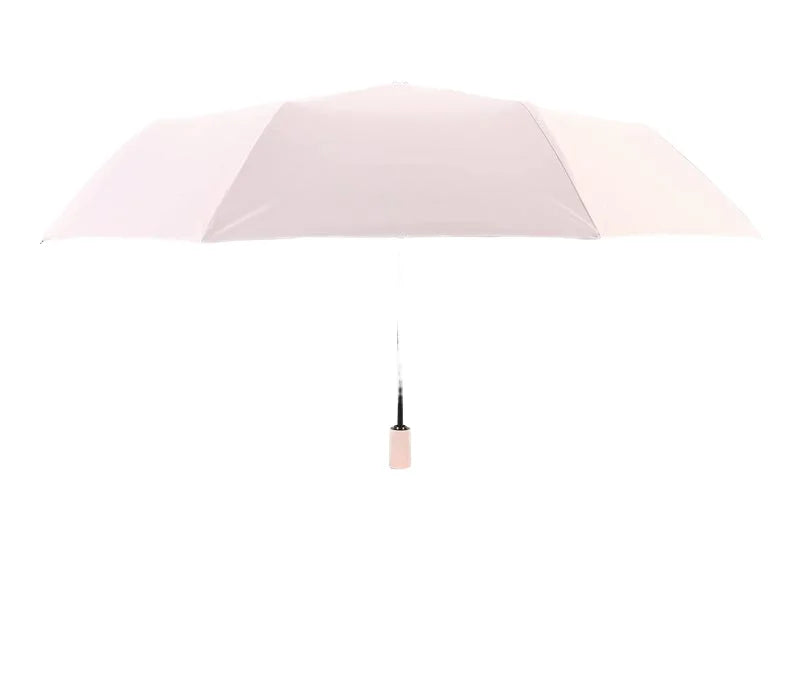 23-Inch Large Size Full Automatic 3-Folding Umbrella 10 Rainproof UV Proof Pongee Fabric Metal Plastic Logo Adults Traveling