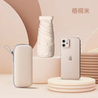 Factory Whole Sale New Design UV Protection Flat case Pocket Portable Super Mini With Custom Case 6 Folding Waterproof Umbrella