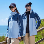 Three-in-One Windbreaker Winter Down Jacket for Women & Men Outdoor Mountaineering Suit with Zipper Windproof & Waterproof