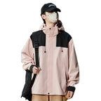 New Arrival Fashionable Hooded Rain Jacket Waterproof Polyester and PU Material for Hiking and Traveling Couple Raincoat