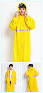 Motorcycle Raincoats  Long Reflective Customs Poncho One-piece Waterproof Rain Coat for Adult