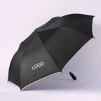 Factory Custom 2 Fold Golf Umbrella EVA Foam Handle Auto Open  Umbrella