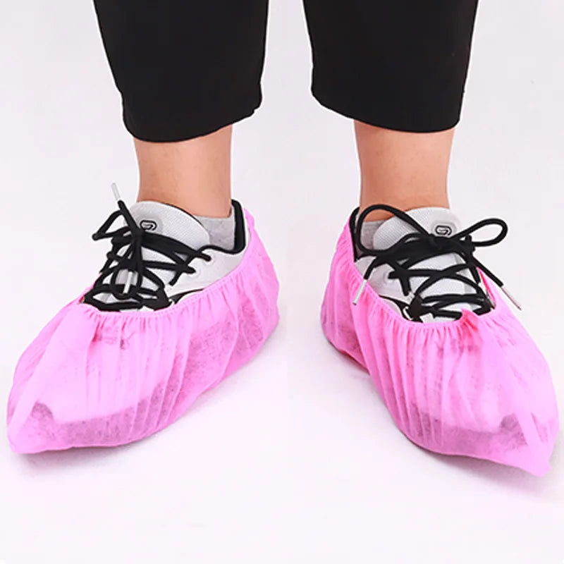 100 Pack Disposable Non-Slip Durable Boot & Shoe Covers 50 Pairs Indoor Protection for Home Floors Shoes Adults Summer Winter Main image