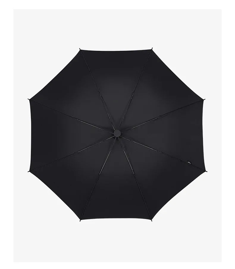 Business Luxury Golf Umbrella With UV Printed 27inch 8K Straight 120CM-130CM Windproof Pongee Fabric EVA Handle Rain Umbrella