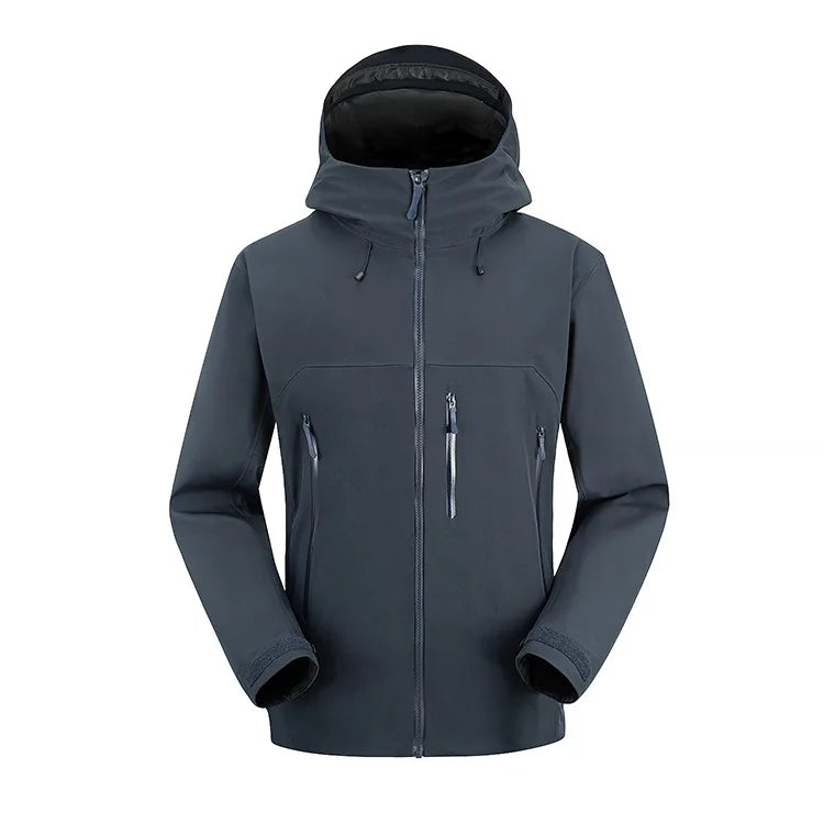 Customized Men's Polyester Waterproof Jacket for Hiking and Travel for Adults