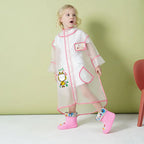 High Quality Kids Waterproof Poncho Raincoat New Style Factory Supply Portable and Reusable With Healthy Cartoon Print