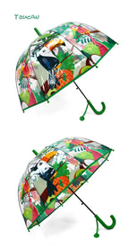 Kids Straight Travel Umbrella Wind-Resistant Anti-UV Compact Durable for Daily & Wedding Occasions Portable Folding Feature