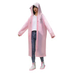 Factory Supply Customized High Quality Waterproof EVA Adult Raincoat With Big Brim for Rain and Hiking Girl-Friendly