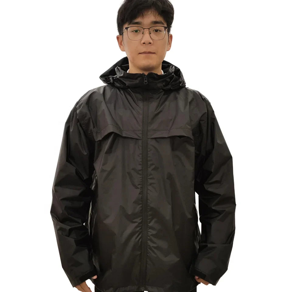 Men's Waterproof Trench Coat Spring Autumn Thin Style Overalls Foreign Trade Raincoat With Logo Decoration for Outdoor Sports Main image