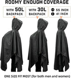 Adult PVC Rain Poncho Windproof Long Jacket Waterproof Rain Gear Hiking Emergency Camping Available XL XXL XXXL Logo