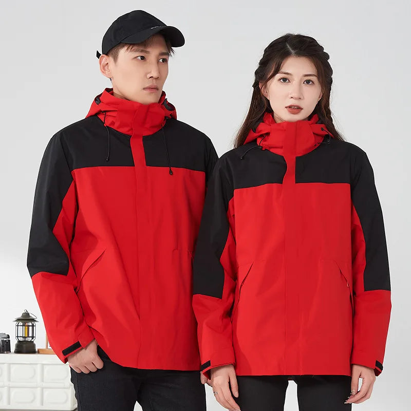 Customizable Waterproof Ski Suit Rain Jacket Printed Oxford Fabric Raincoat Boys Girls XXL XXXL Sizes Designed Outdoor Camping Secondary image