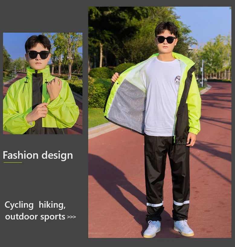 Split Raincoat Rainpants Suit Outdoor Cycling Men and Women Adults Full Body Labor protection Against Rainstorm Secondary image