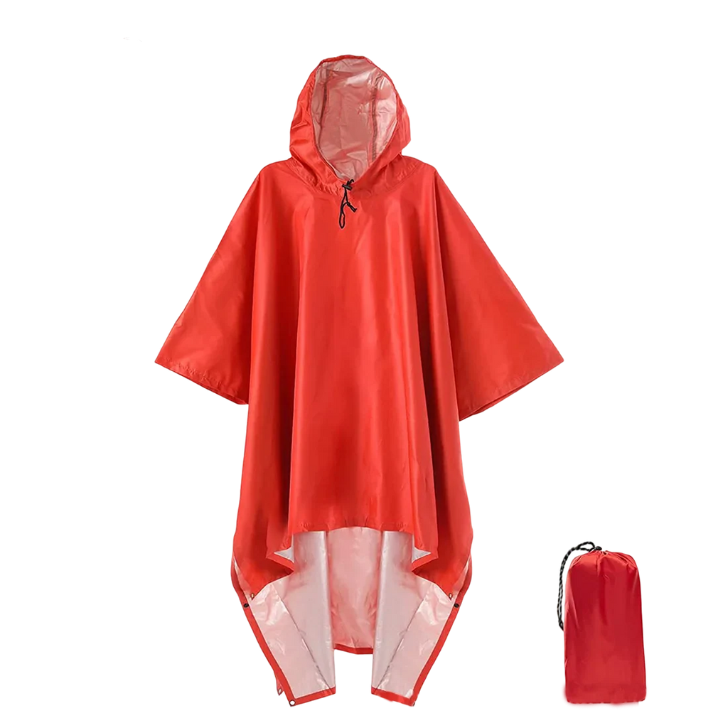 Light and Easy Outdoor Three-in-One One-Piece Raincoat Waterproof Walking and Riding Raincoat With Windproof Feature