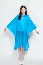 Custom Logo Adult EVA Outdoor Waterproof Raincoat Hooded Poncho Rainwear Travel Reusable Windproof Jacket Bicycle Riding Girls