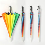 Factory Price Gay Pride rainbow Umbrella  Rainbow Canopy 16 Ribs Travel Waterproof Windproof rainbow Umbrella