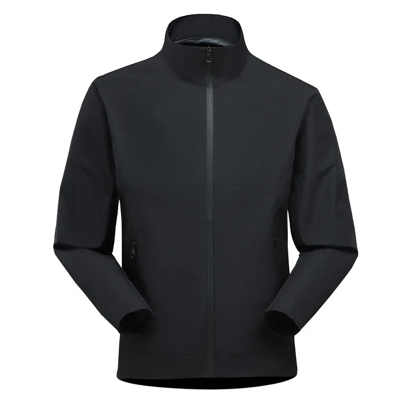 Outdoor Trendy Waterproof Windproof Stand-Up Collar Jacket for Men Women Raincoats Camping Mountaineering