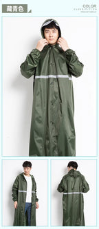 Bicycle Long Reflective Rain Coat Rain Customs Wholesalers  Waterproof for Man
