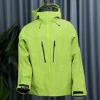 Unisex High-End Trilaminate Waterproof Breathing Bomber Jacket Soft Winter Windbreaker With Zipper Closure for Hiking Raincoat