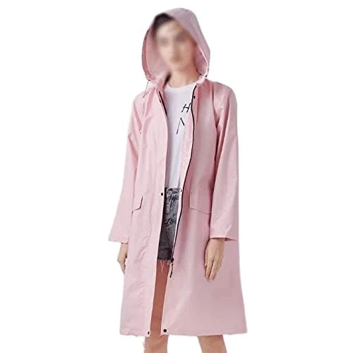 Girls' Modern Design Knee-Length Raincoat Jacket PVC PU Waterproof Poncho Hood Weatherproof Fashionable Outdoor Travel XXXL Main image