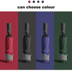 Waterproof Umbrella Custom Prints Business Gift Inverted Automatic 10 Ribs 3 Folding Umbrella Reflective Stripe