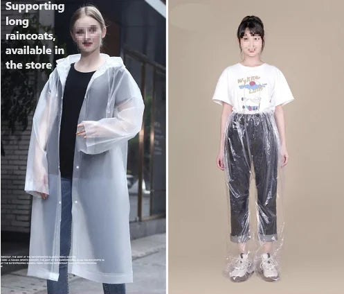 Amusement Park Outdoor Travel Portable Foot Bag Thickened Wear Resistant Sealing Foot Long Rainpants