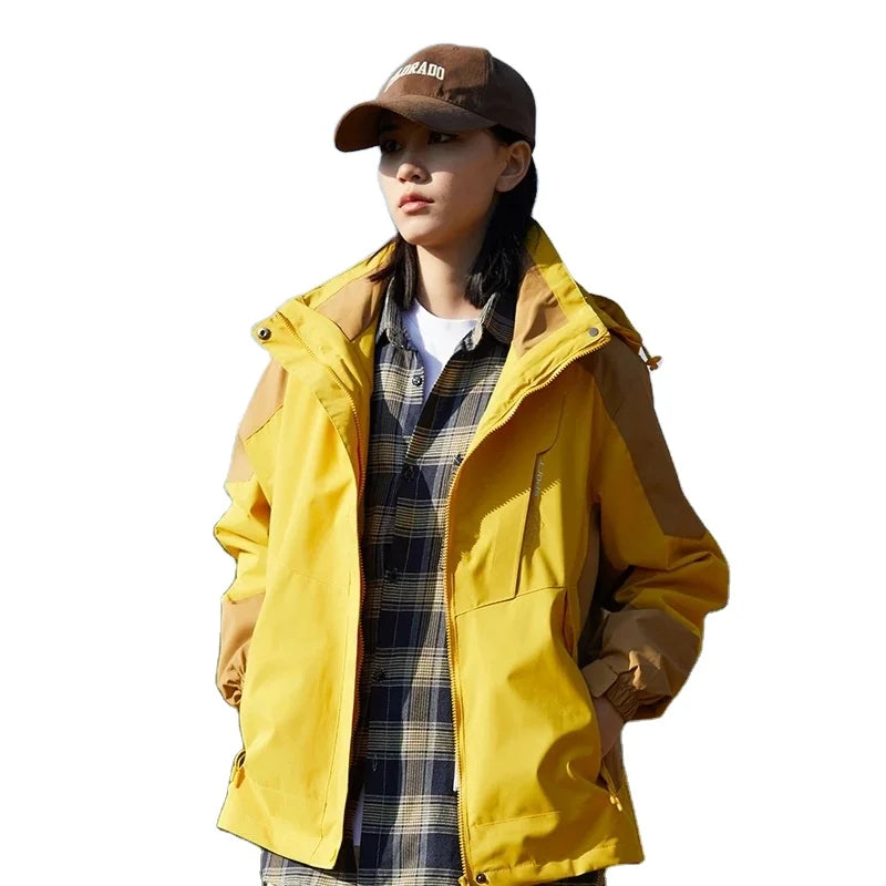 Customizable Winter Jacket for Men Women Sports Windproof Softshell Liner Detachable Hood PU Material Rain Resistant Apparels