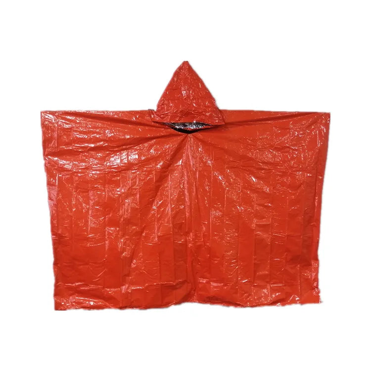 Unisex Lightweight Emergency Waterproof Rain Poncho Reusable Thermal Blanket Outdoor Camping Customized Poncho