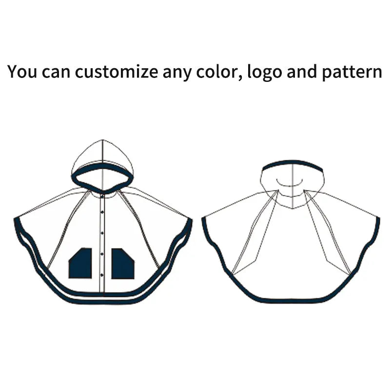 Custom Printed Polyester Rain Poncho With Logo Waterproof Raincoat and Jas Hujan Rainwear Color Changing Water Customized Logo