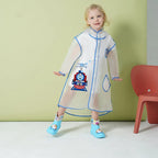 High Quality Kids Waterproof Poncho Raincoat New Style Factory Supply Portable and Reusable With Healthy Cartoon Print