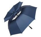 Modern Extra Large Oversize Double Canopy Golf Umbrella Automatic Open With Stick Windproof and Waterproof Design for Travel