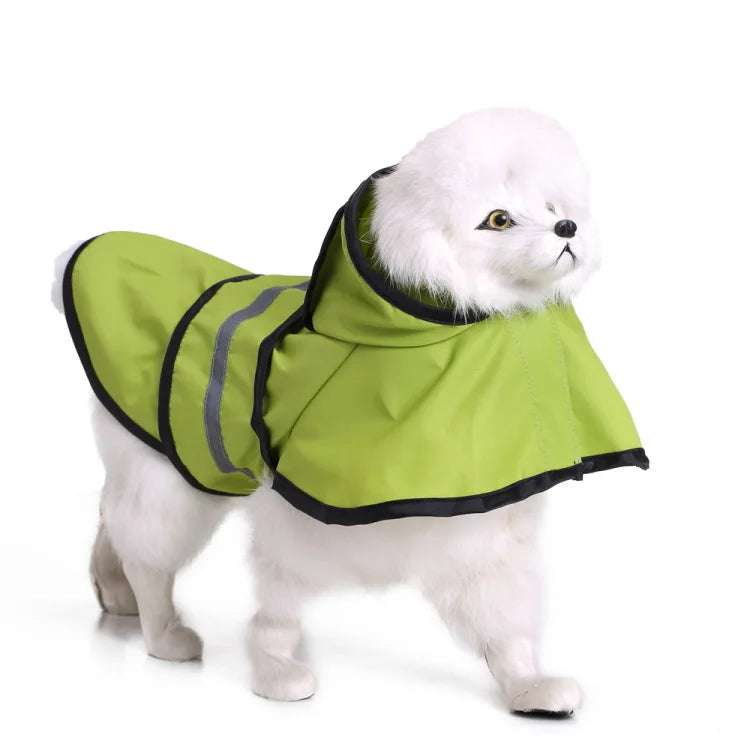 Custom Logo Printed 100% Waterproof Polyester Dog Jacket Soft Rainwear for Dog Work Safe Camp Raincoat Secondary image
