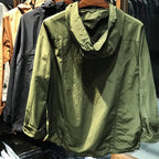 Men's Lightweight Waterproof Rain Jacket Modern Windbreaker Hood Walking Running Travel Hiking High Quality Outdoor Raincoat