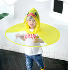 Children's Cartoon Creative Animal Cap Raincoat Kids Rainproof Folding Poncho With Logo Hood Foldable Umbrella for Rain All Ages