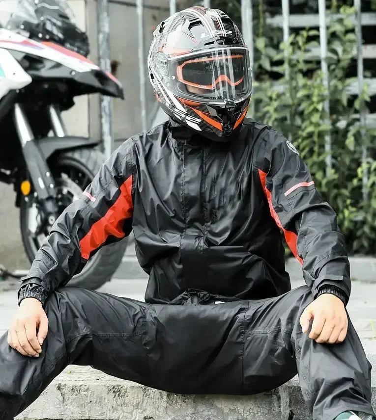 Motorcycle Raincoat Pants Storm-Proof Reflective Quick-Drying Windproof Nylon Custom Raincoat Rainsuit