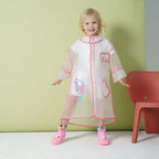 High Quality Kids Waterproof Poncho Raincoat New Style Factory Supply Portable and Reusable With Healthy Cartoon Print