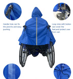 Wholesale PVC Adult Wheelchair Poncho Waterproof Raincoat for Handicapped Person for Work and Rain Occasions