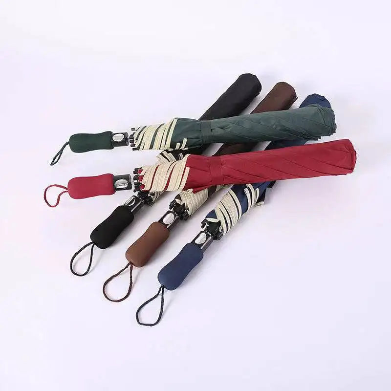 Factory Custom 2 Fold Golf Umbrella EVA Foam Handle Auto Open  Umbrella Secondary image