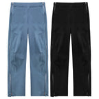 Outdoor Adults Sports Men's Women's Three Layers Hiking Assault Rainproof Windproof Full Side Zipper Pants Rain Wear Raincoat