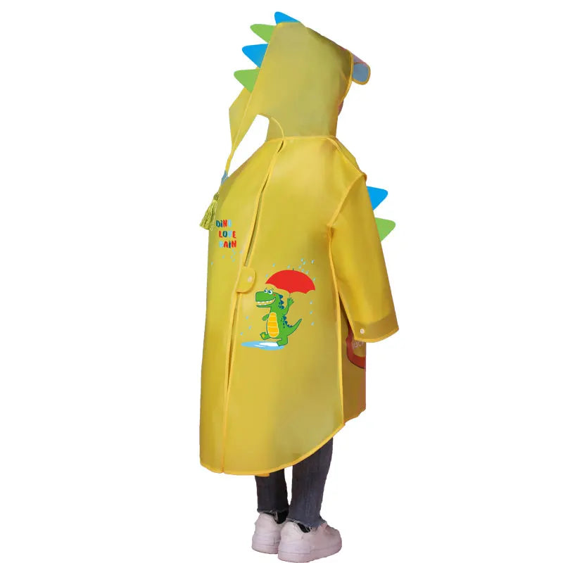 Custom Kids Raincoat EVA Hooded Waterproof Cartoon Design PU Material Breathable Windproof Reusable Overall Girls' Hiking XXL Main image