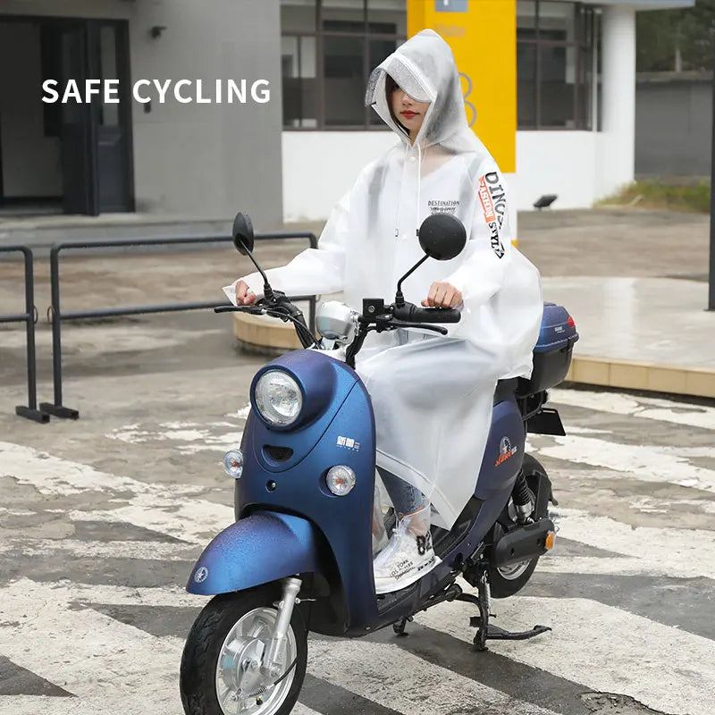 Hot Selling Eco Friendly EVA Raincoat Waterproof Reusable Adult Rain Poncho Motorcycle Rain Coat for Hiking Scooter Main image