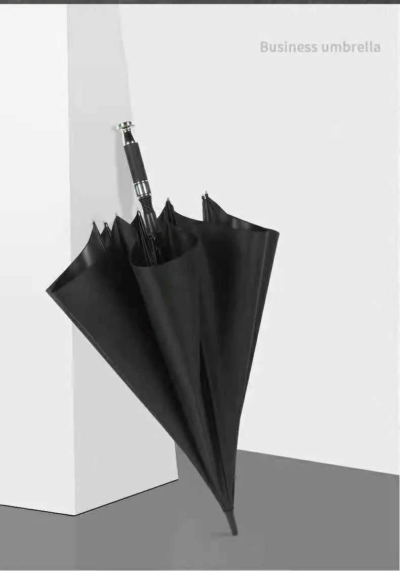 Delux Brand High Quality Custom Logo Printing Golf Umbrella Windproof Rolls Royce 12K Pongee Panels UV Rubber Factory Big Size Secondary image