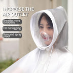Hot Selling Factory Supply Portable Reusable EVA Rain Cape Poncho for Adults for Travel and Cycling Rainy Day Usage