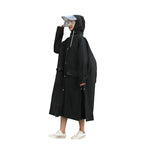New Verson Waterproof Custom Raincoat Adult EVA Windproof Impermeable Para Lluvia Double Brim Hooded Eco-friendly